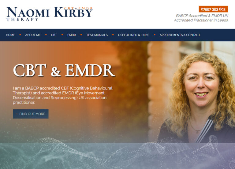 Naomi Kirby Counselling Website in Otley, Leeds
