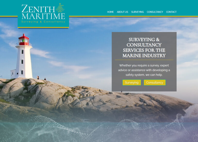 Zenith Maritime Website Design in Padstow
