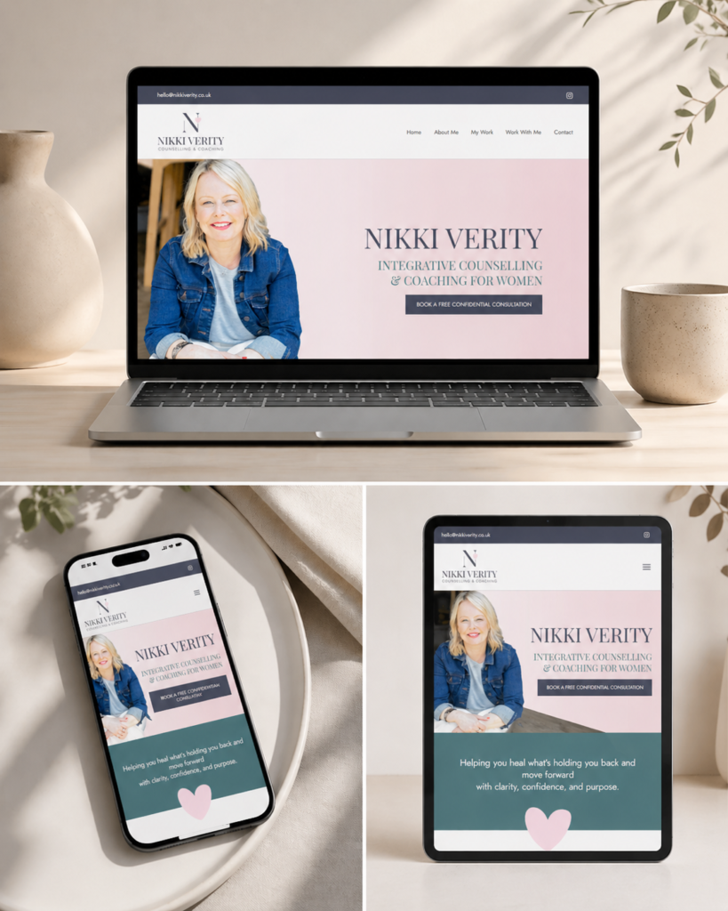 Nikki Verity Counselling & Coaching Website Design