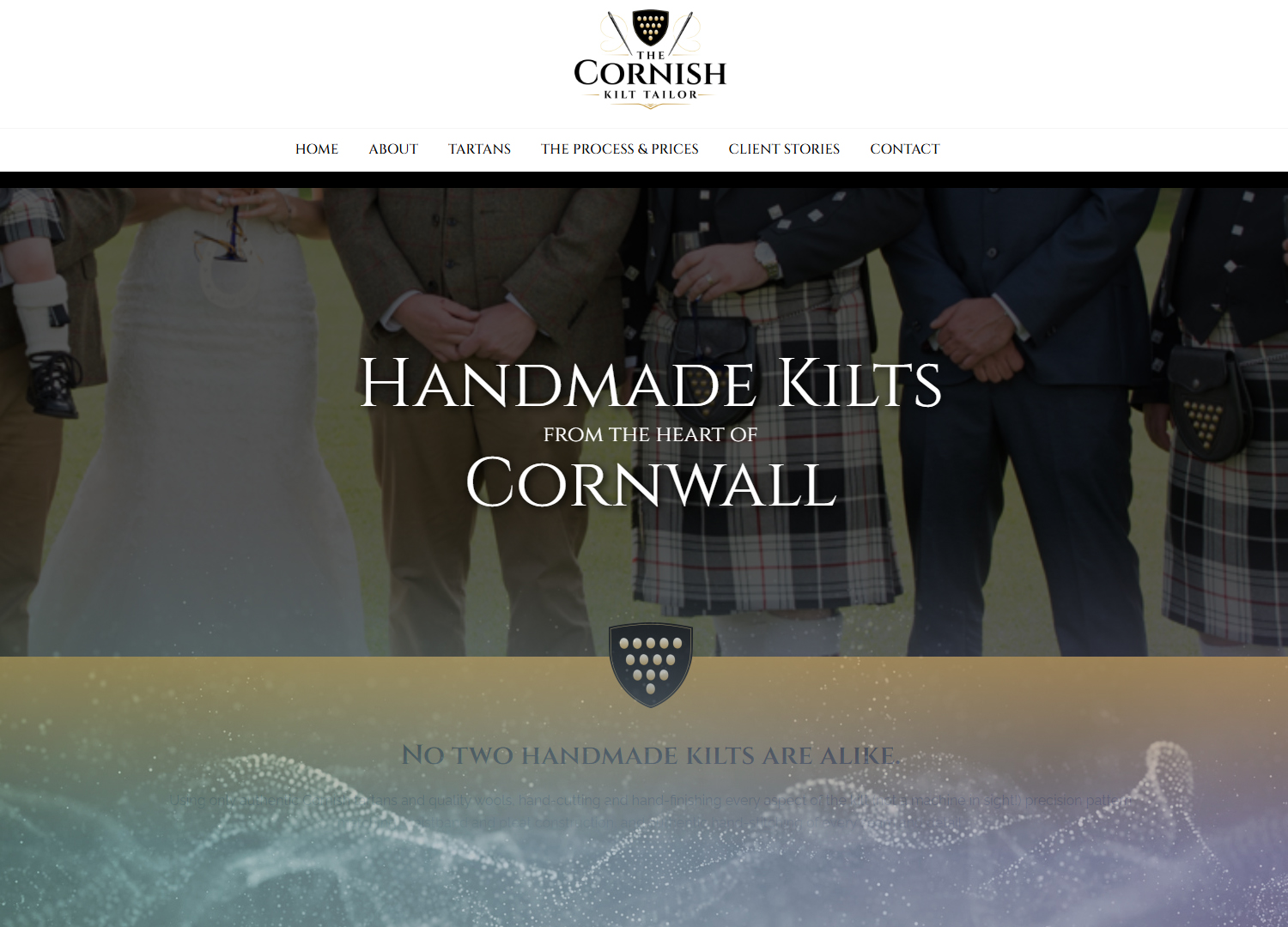 The Cornish Kilt Tailor - Cornwall Website Design